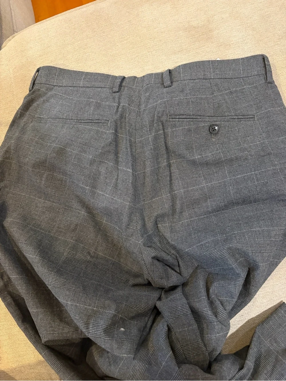 J. Crew Charcoal Windowpane Dress Pants